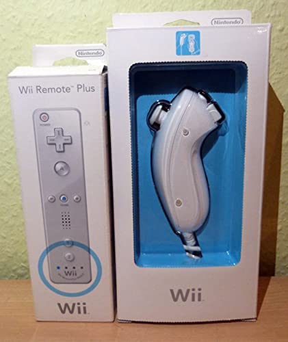 Wii Remote Plus + Wii Nunchuk Controller Set für Nintendo Wii (WII) Z3 lose