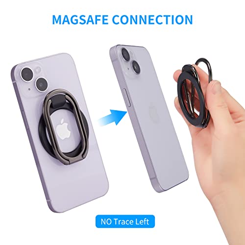 Image of Magnetic Phone Ring Holder, Removable Grip & Kickstand for MagSafe