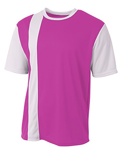 A4 Legend Soccer Jersey Fuschia White XS
