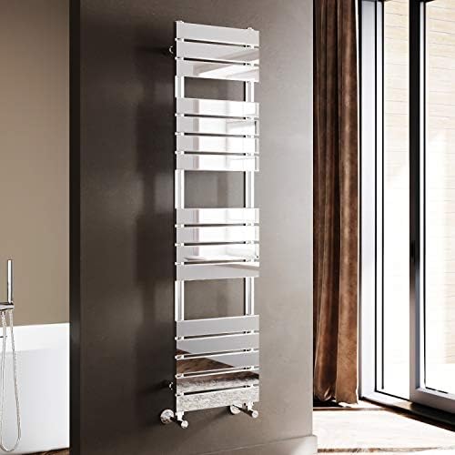 1000 x 500 Modern Designer Flat Panel Heated Towel Rail Radiator