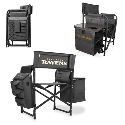 Image of Picnic TIME NFL Unisex-Adult NFL Fusion Camping Chair with Side Table and Soft Cooler, Beach Chair for Adults, Lawn Chair