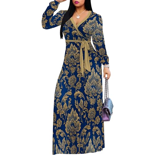 Image of Maxi Dress for Women with Sleeves, Empire Waist Dress