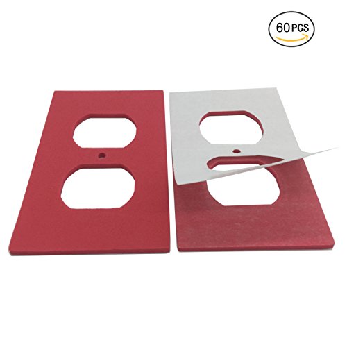 Foam Outlet Insulation Gasket Socket Outlet Sealers Adhesive Backed, 30 Outlet Sealers 10 Switch Plates 10 Decorative Covers 10 Wall Plate Insulation Gasket #TOP3