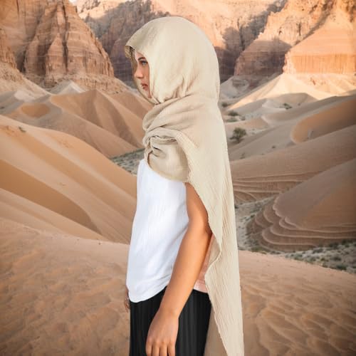 Unisex Fashion Shawl Scarf Capes Medieval Cape Shawl Scarfs Hooded Linen Hooded Cowl3