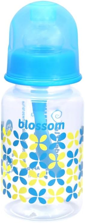 Blossom Blue 150ml Baby Feeding Bottle | Perfect for Newborns and Toddlers | Ideal for 0-5 Years | Comfortable Grip and Leak-Proof Design for Easy Feeding - Blue