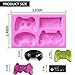 Game Controller candy Molds Silicone Video Game Controller Mold Gamepad Fondant Mold for Chocolate, Resin, Clay