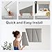 peaudny Peel and Stick Headboard for Queen Bed Linen Fabric Upholstered Wall Mounted Headboard - Wall Padding Panel in Light Grey for Bedroom/Living Room/Dorm (6 Panels)