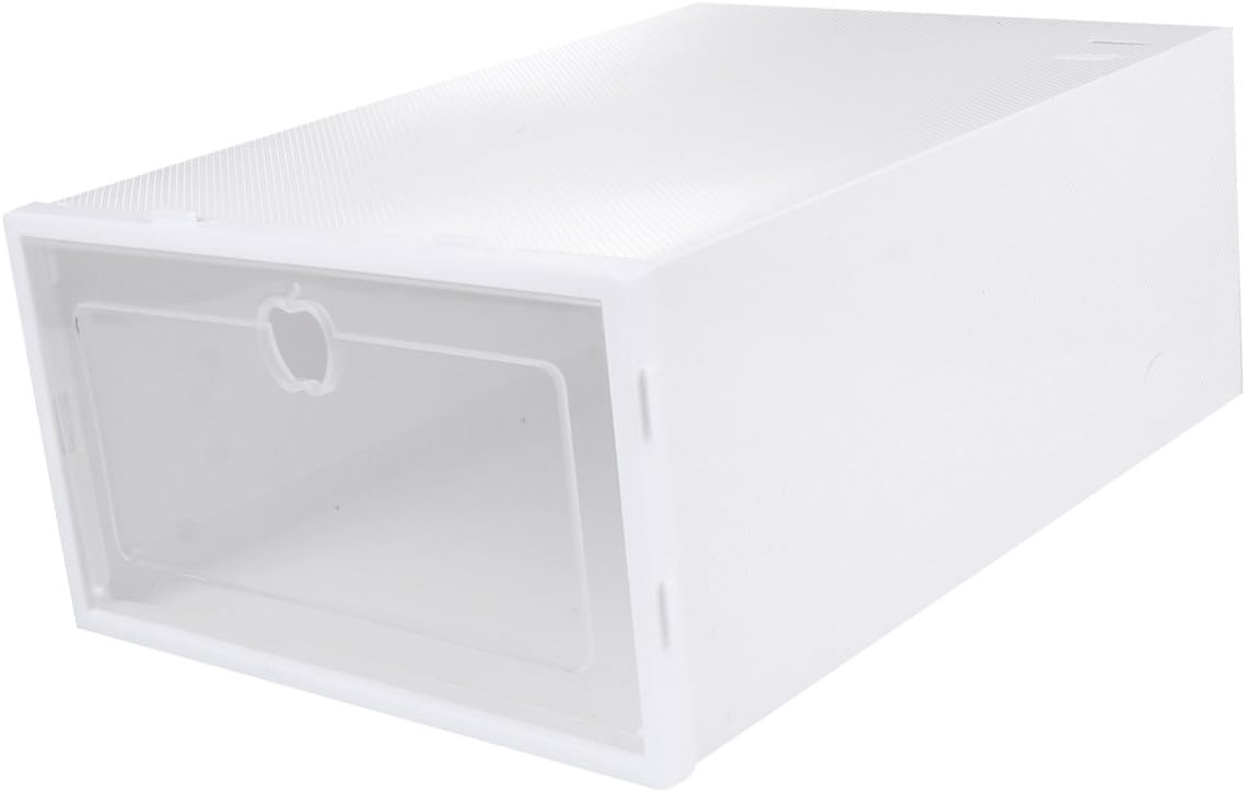6pcs Transparent Shoe Box Organizer Thickened Drawer Style Storage Container for High Heels Sneakers Boots Material Scratch Design for Quick Access and Visibility