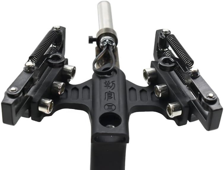 Generic Stainless steel traditional high-precision infrared slingshot, powerful dual-purpose slingshot holder, black