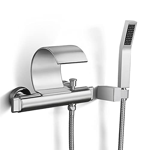 Mitigeur bain douche cascade JCAKES double commande et jet mural - 2