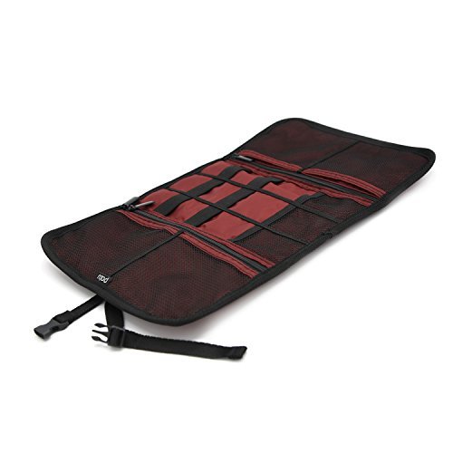 Patu Handy Beauty Stuff Carry Case, Makeup Cosmetic Bag, Women Facial Cleanser Skincare Kit Pouch, Pencil Clutch, Portable Electronics Accessories Organizer, Magenta #TOP1