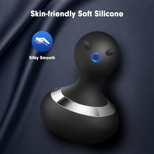 Cordless Electric Massager with 10 Powerful Vibrations, Rechargeable Handheld Neck Massager (Black) - Image 6