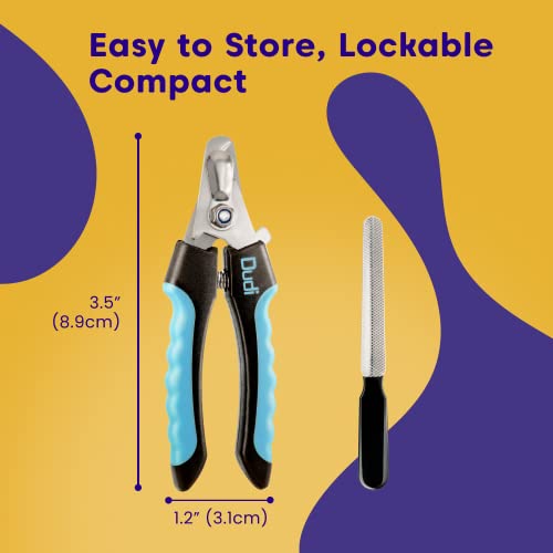 Dudi Small Pet, Dog, Cat Nail Clippers And Trimmers, Quick Safety Guard To Avoid Over-Cutting Toenail, Grooming Razor Sharp Blades & Nail File For Small Medium Breeds #TOP5