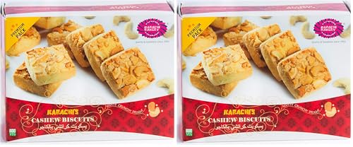 Image of Karachi Bakery Premium Cashew Biscuit, 800 g (Pack of 2)