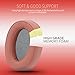 Krone Kalpasmos Replacement Earpads for Sony WH-H900N h.Ear on 2 & Sony MDR-100ABN Headphones, Sony Headphone Cushions Compatible with Sony 900N, Sony WH H900N earpads with Soft Foam Leather,Light Red