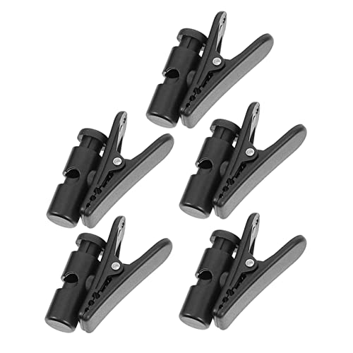 Operitacx 5 Piezas Clip para Auriculares Soporte para Cable De Auriculares Accesorio para Micrófonos Clips para Cables Oficina Negro