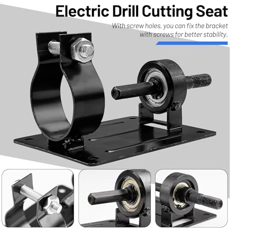 Image of AASONS 13mm /10mm Universal Electric Drill To Sander /Grinder Conversion Kit Cutting Seat Machine Bracket | Polishing Grinding Stand Base Grinder Holder Metal Sharpening Adapter | Collar Size 38-43mm