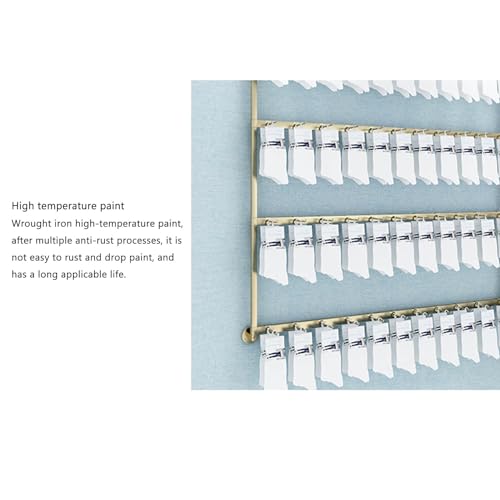 Estante de almacenamiento de joyas y calcetines de metal montado en la pared, soporte de exhibición para collares, aretes y juguetes, estantes de gancho para ahorrar espacio para exposiciones y - imagen 7