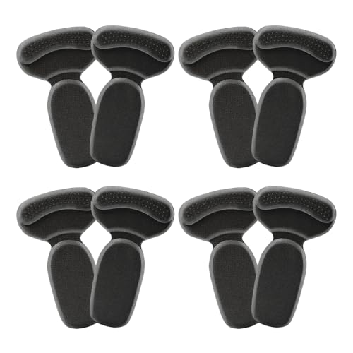 Image of Heel Pads for Loose Shoes, 2026 new Anti-Slip Heel Grips, Pain Relief Blister Heel Protector, Soft Cushion Inserts for Men Women (4Pairs-Black)