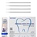 Disposable Micro Applicator Dental Bendable Brushes, 4 Tubes of 100 pcs (Super Fine, White)