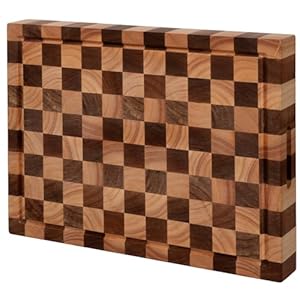 Acacia Wood Cutting Board 20x15x1.5 Inch, Butcher Block Cutting Board for Kitchen, Premium Acacia Cutting Board with Juice Groove, End Grain Cutting Board Made of Sustainable Acacia Wood