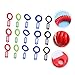BESPORTBLE 22pcs Plastic Coil Wristband Badge Elastic Spiral Bracelet Stretchable Wrist Coil Keychain for Id Tags Hair Ties and Key Holder Comfortable and Convenient Wrist Band for Daily Use