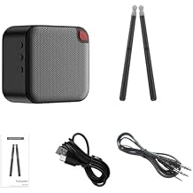 Upgraded Air Drumsticks with Speaker, Virtual Drum Sticks, Electronic Drum Set & Pedals & Bluetooth Adapter & 8 Sounds, 3D Motion Sensing RGB, for Home & Party Adults, Kids