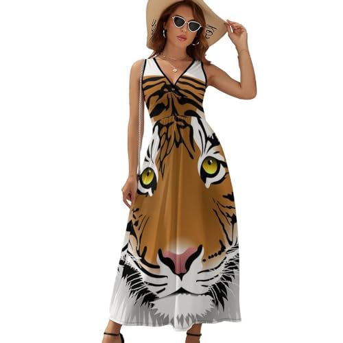 Robe longue d'été sans manches anti-chaleur : la solution robe de plage fluide - 6
