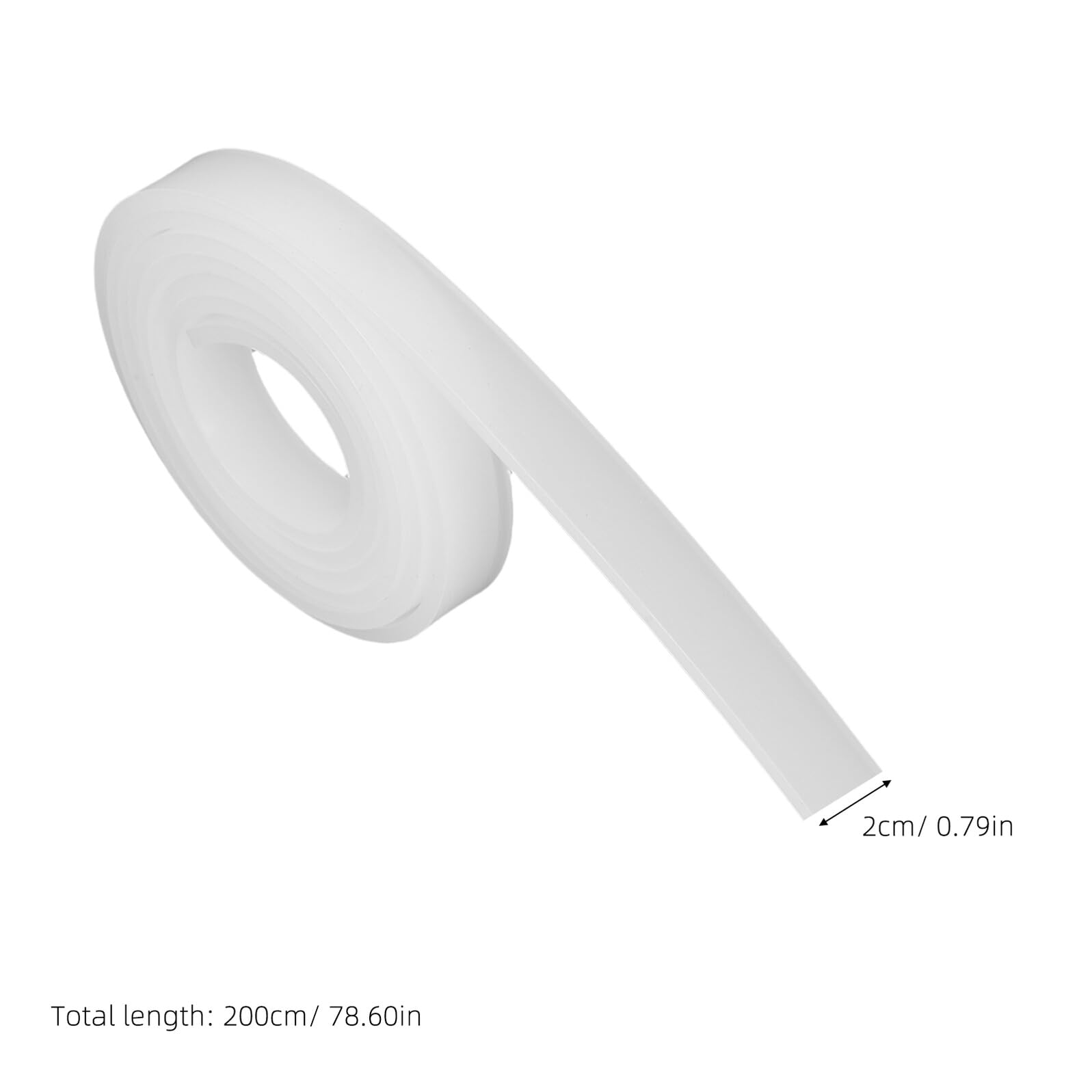 Tiras de Silicona para Moldear Azúcar, Herramientas para Esculpir Fondant y Repostería, Molde Texturizado de 2 Metros X 2 Cm X 5 Mm, Suministros para Decoración y Manualidades