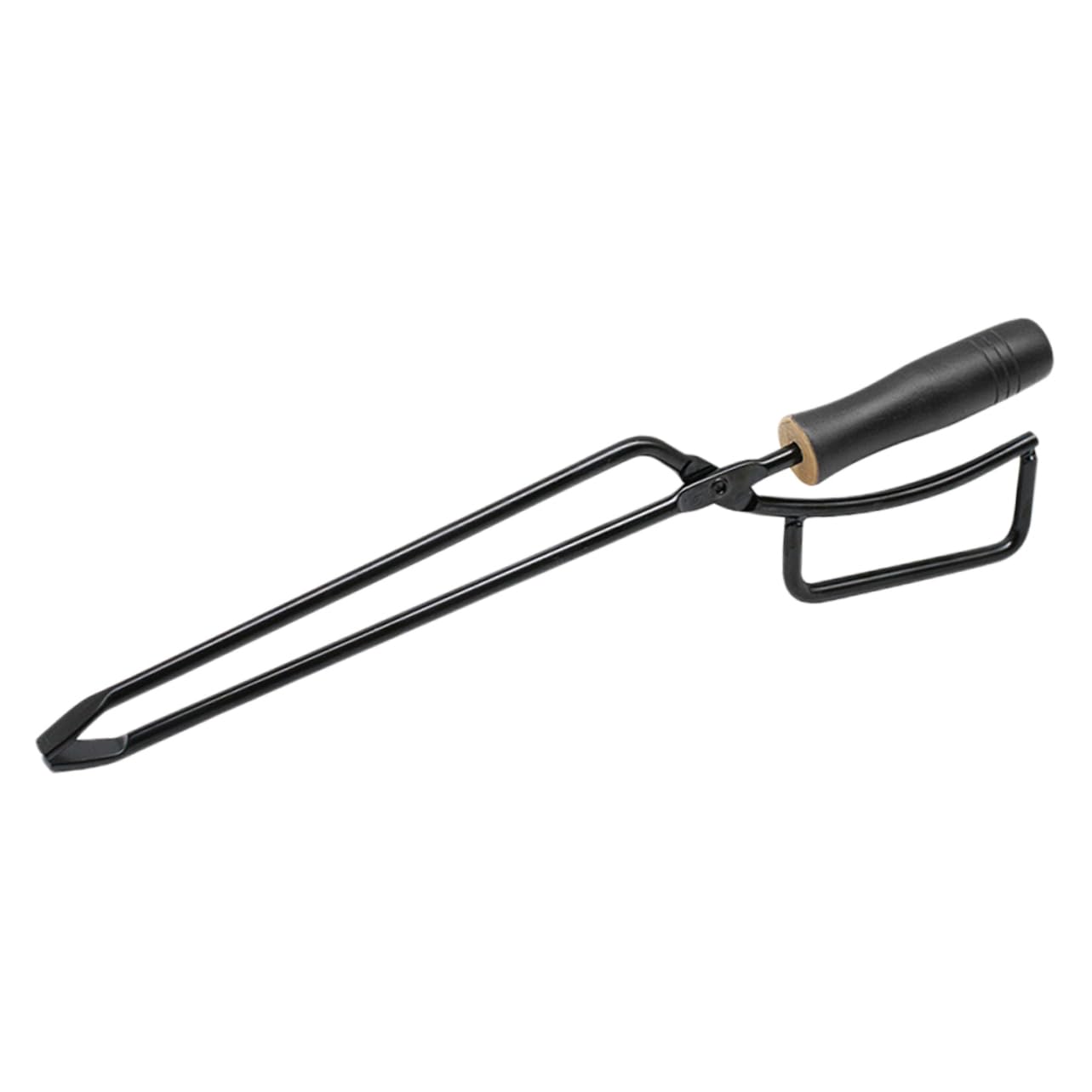 GALPADA Pinza Allungata per Barbecue da Campeggio con Manico in Legno ad Attrito per Presa Salda