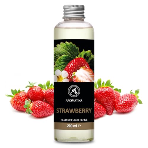 Strawberry Refill Reed Diffuser 6.8 Fl Oz - Room Diffuser Refill - Home Fragrance - Room Freshener - Fresh and Long Lasting Fragrance