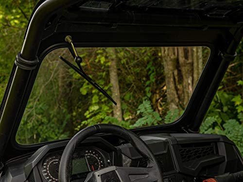 Superatv Vented Front Glass Windshield For 2019+ Polaris Rzr Xp 1000 / Xp 4 1000 | Aluminum Frame | Dot Approved Laminated Safety Glass Windshield | Scratch Resistant | Includes Manual Wiper #TOP4