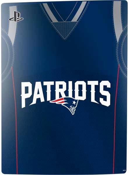 Skinit Decal Gaming Skin Compatible with PS5 Bundle - Officially Licensed NFL New England Patriots Team Jersey Design