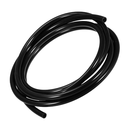 1m (39.37in) Black Silicone Tubing Hose, Food Grade Flexible Rubber Tube for Water Air Transfer, Aquarium, Homebrew, Pump, Industrial Agricultural Automotive Use (3 * 5mm)