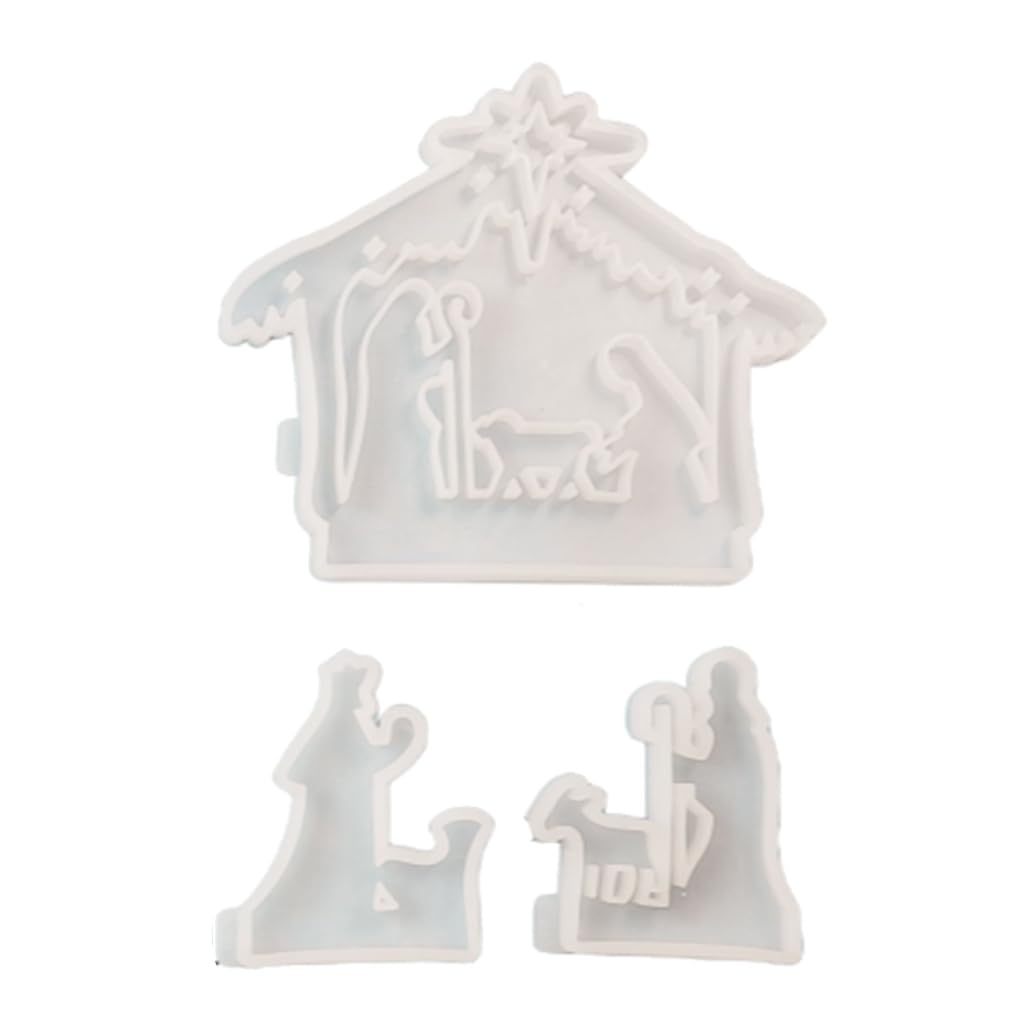 Moule bougie Jésus Baptême lot de 3 pour offrir un souvenir unique