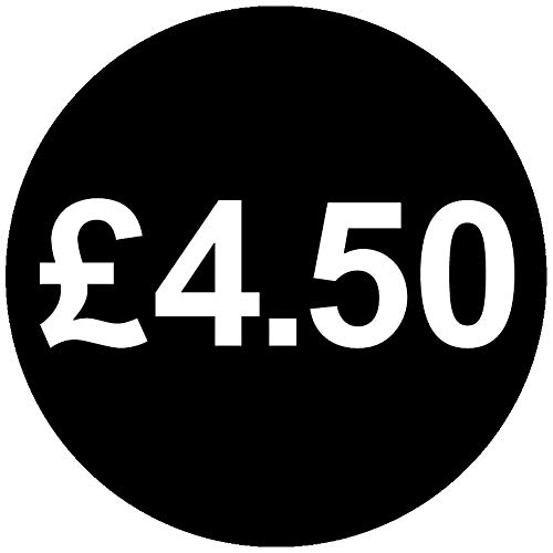 30mm Price Stickers Pack of 500 - Black - £4.50