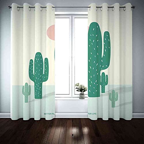 Rideau thermique à oeillets vert désert pour décorer le salon - 4