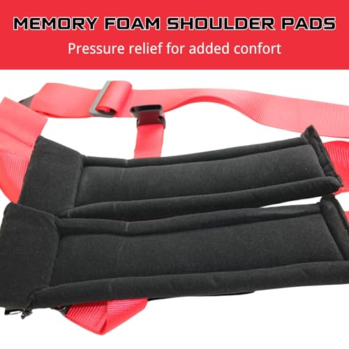 Image of 4 Point Safety Harness with Padding, Latch and Link Safety Harness