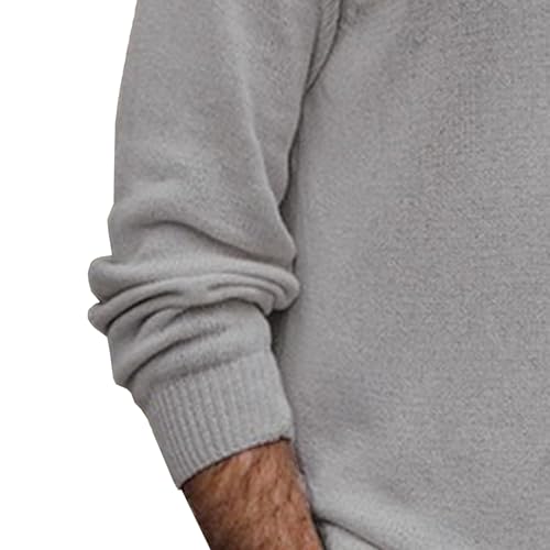 Men's Essential Thermal Crewneck Sweater Classic Long Sleeve Pullover Ribbing Edge Knitted Sweaters4