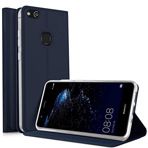 Verco Case compatible with Huawei P9, Flip Wallet Cover with Magnetic Closure for Huawei P9 Phone Case - blue - Image 3