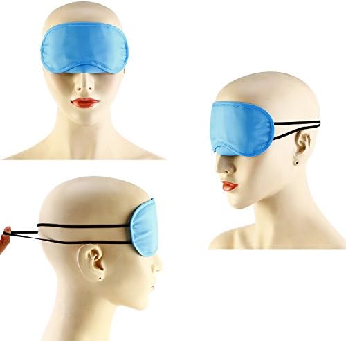 Aneco 30 Pack Colorful Eye Mask Cover Shade Blindfold Soft Eye Shade Cover with Nose Pad for Travel Sleep or Party Supplies, 15 Colors