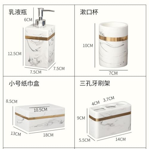 Ensemble de bain 5 pièces pour une décoration d'évier raffinée