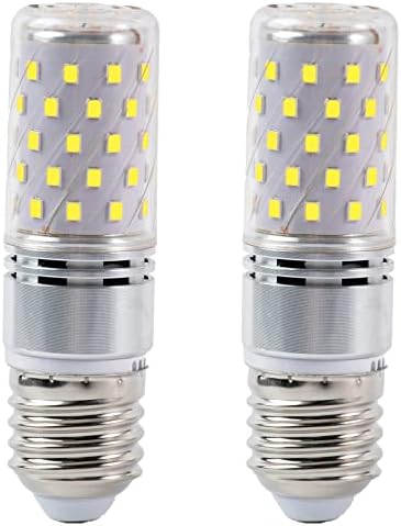 E27 LED Light Bulb 9W Cool White 6000K, E27 Edison screw Bulbs 1200LM Equivalent to 100W Halogen Bulb, E27 LED Corn Light Bulbs for Desk Lamp, Not Dimmable, AC 175-265V, 360° Beam Angle, 2 Pack