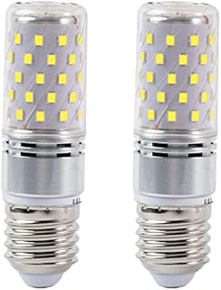 E27 LED Light Bulb 9W Cool White 6000K, E27 Edison screw Bulbs 1200LM Equivalent to 100W Halogen Bulb, E27 LED Corn Light Bulbs for Desk Lamp, Not Dimmable, AC 175-265V, 360° Beam Angle, 2 Pack