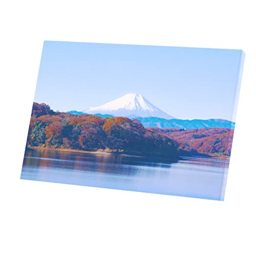 Toile Mont Fuji pour mur vide déco japonaise érable rouge 45x30