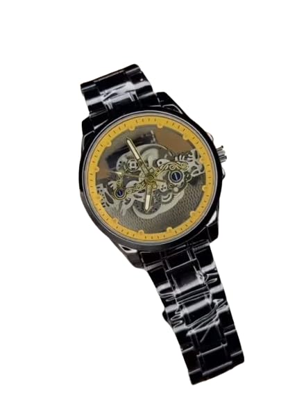 Analog Round Chronograph Stainless Steel Non Automatic Mens Gold Watch (B0CY598BKB) Amazon Price History, Amazon Price Tracker