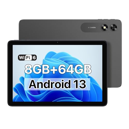 Tablet UMIDIGI G2 Tab, 8(4+4) GB RAM+64GB up to 1TB, 10.1 inch Android 13 Tablet with 8MP+8MP Dual Camera WiFi 6 Bluetooth 5.0 6000mAh Split Screen Canada Android Tablets (Gray)