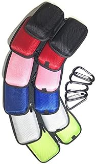 JustJamz Rectangle Earbud Case Protective Headphone Carry Pouch with Carabiners for Kids