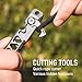 TISUR Titanium EDC Pry Bar, Keychain Pry Bar Multitool With Bottle Opener, Pocket Small Crowbar for Men Outdoor