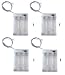LAMPVPATH (Pack of 4) 3 AA Battery Holder with Switch, 4.5V Battery Holder With Switch, 3x 1.5V AA Battery Holder with Leads and Switch - Transparent